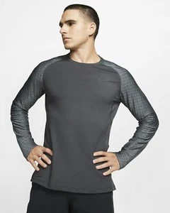 Nike Pro Herren Langarm Training Top Therma Sport Dri-Fit Daumenlöcher  - Bild 1 von 26