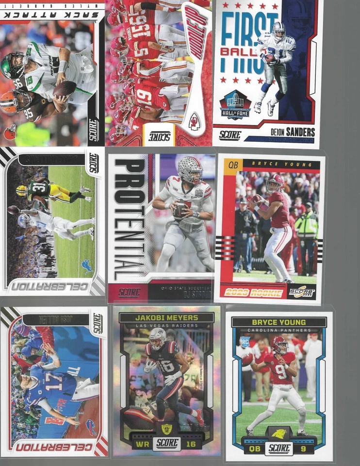2023 Score Football - Color Variations - Inserts - RC - PYC - Image 1 of 1