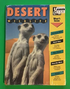 SEALED DESERT WILDLIFE Kit -Book, Board Game, Poster, Model, Puzzles *Ships Free - Picture 1 of 8