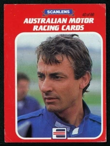Tarjeta de novato 1986 V8 Supercars Scanlens Australian Motor Racing - Peter Brock - Imagen 1 de 3