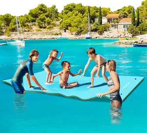 Floating Water Mat, 9/12/18 X 6 FT Floating Pad for the Water, 3-Layer XPE Foam - Picture 1 of 8