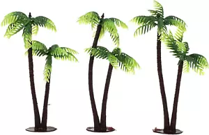 3 Pcs Artificial Coconut Tree - Plants for Fish Tank, Fake Palm Trees Aquarium F - Picture 1 of 9