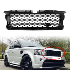 ABS 1 Pcs Front Grille Upper Grill Fits For Range Rover Sport 2005-2009 Black - Picture 1 of 4