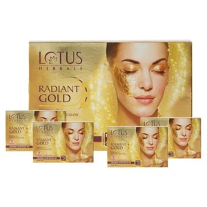 Lotus Herbal Radiant Gold Cellular Glow Facial Kit Choose Size - Picture 1 of 6