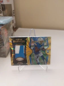 2021 PANINI CERTIFIED JOSH PALMER NEW GENERATION ROOKIE GOLD JERSEY PATCH /10 - Picture 1 of 7