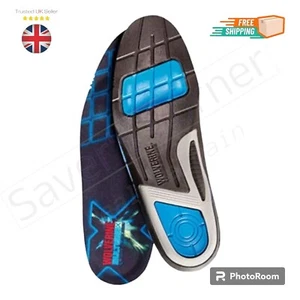 Wolverine Multishox Comfort Gel Solette Scarpa Stivali Ammortizzazione UK Taglia 8 Nuovo Boxato - Foto 1 di 2