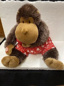 Hallmark Valentine Plush Gorilla Red Boxer Shorts Plays Sound & Heart Lights Up - Picture 1 of 11