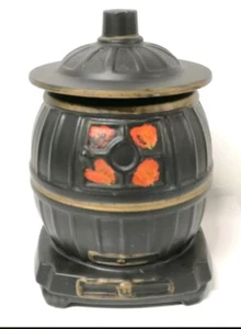 Tarro de galletas McCoy Pot Belly Stove - 10" de alto - Imagen 1 de 5