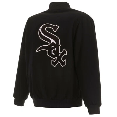 MLB Chicago White Sox JH Design Wool Reversible Jacket With Embroidered Logos   - Image 1 of 4