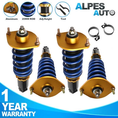 Set(4) Coilover Suspension Struts For 1990-2005 Mazda Miata Convertible 2D - Image 1 of 4