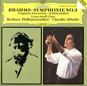 BRAHMS Symphony No. 3 Tragic Overture ABBADO [CD] Full Silver. Germany - Imagen 1 de 3