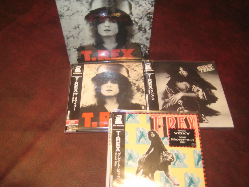 T.REX SLIDER TANK & HITS BOX SET WITH 3 REPLICA'S TO ORIGINAL LP JAPAN OBI CDS   - Image 1 of 1