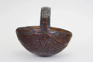 Antique sailors hand carved coconut basket Bugbear circa.1850 ET - Picture 1 of 10