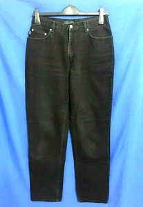 Ralph Polo LAUREN JEANS CO Classic STRAIGHT LEG High-Rise BLACK DENIM JEANS 10 - Picture 1 of 5