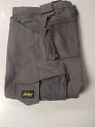 SNICKERS CRAFTSMAN GREY WORK TROUSERS 096 WITH OUTSIDE POCKETS