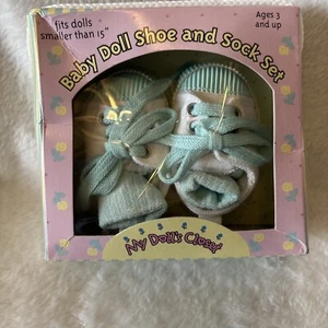 My Dolls Closet Baby doll shoe and sock set, Fits Dolls Smaller Than 15” - Picture 1 of 2