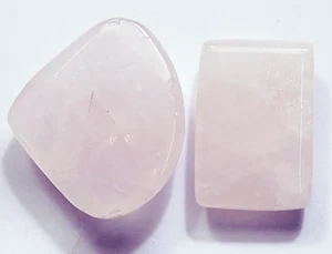 Wunderschöner natürlicher Rosenquarz zertifiziert insgesamt 136,04 ct 2 Stück lose Edelsteine - Bild 1 von 6