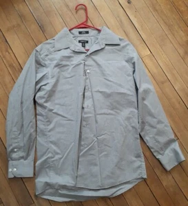 Claiborne Mens Dress Shirt 16 32/33 gray Fitted Cotton Button Up. Sharp shirt - Picture 1 of 2