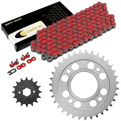 Red Drive Chain And Sprocket Kit for Honda CM400A CM400C CM400E CM400T 79-81 - Image 1 of 4