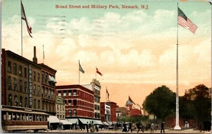 Broad Street Military Park Newark New Jersey Postcard Valentine & Sons DB 1909 - Picture 1 of 2