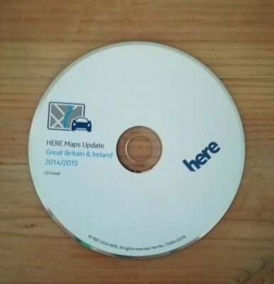 Sat Nav Disc GREAT BRITAIN IRELAND 2014/2015 BMW MK1 MK2 MK3 MK4 VAUXHALL CD70 - Bild 1 von 2