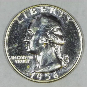***VINTAGE AMERICAN SILVER COIN***1956 PROOF Washington Quarter Y731 - Picture 1 of 2
