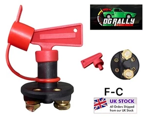 12v 24v Battery Cut Off Kill Switch Master Isolator Heavy Duty with Key Car Boat - Picture 1 of 1