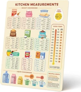 Kitchen Conversion Chart Magnet for Easier Cooking & Kitchen Baking - Picture 1 of 6