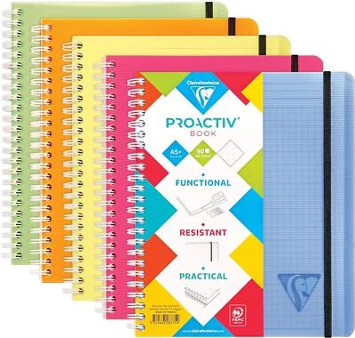 Clairefontaine 328775C - Heft Proactiv'Book DIN A5+ 16x21 cm, 90 Blatt, kariert  - Bild 1 von 4