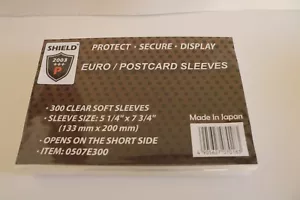 300 SCUDO Europeo Primo Giorno Cover 2,5 mil Morbido Poly Maniche SPEDIZIONE GRATUITA. - Foto 1 di 9