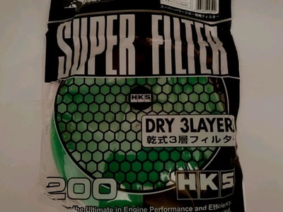 HKS Air Filter Super Power Flow 200mm Replacement Element Mushroom GREEN