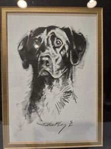 Robert Shoofly Shufelt - Signed Print - Portrait of a Dog - "To the Day" - Picture 1 of 7