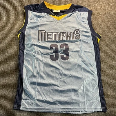 Memphis Grizzlies Jersey Mens XL NBA Basketball Marc Gasol 33 Match Up - Image 1 of 4