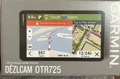 Garmin dezlCam OTR725 7" GPS Truck Navigator with Built-in Dash Cam  BRAND NEW - Image 1 of 2