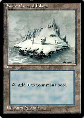 Snow-Covered Island L Ice Age 348 HP - Image 1 of 2