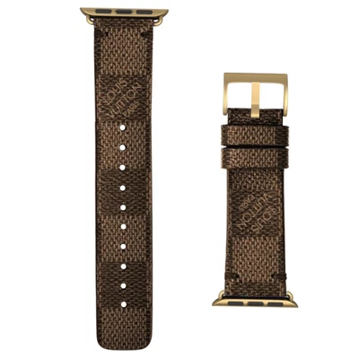 DESIGNER Apple watch band strap series 1 2 3 4 5 6 7 8 9 10 SE ULTRA 1 2 L BROWN - Image 1 of 4