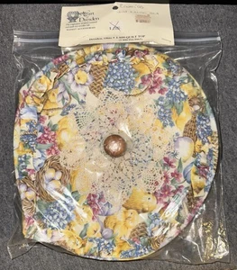 Longaberger Heart Of Dresden Easter Chicks Eggs 1995 95 Lid & Fabric Liner TW1 - Picture 1 of 3