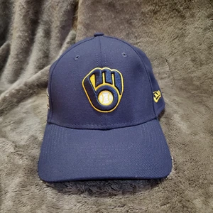 Milwaukee Brewers PostSeason 2020 Fitted Mens L/XL Blue MLB  39Thirty New Era - Picture 1 of 9