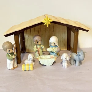 Vintage 2002 Precious Moments Kunststoff/Harz Krippe Weihnachtsdeko - Bild 1 von 11