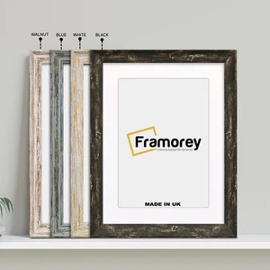 Vintage Distressed Picture Frame Without Mount Photo Frame With White Mount - Picture 1 of 58