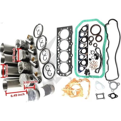 For Hyundai HC20-35H1 H100 Forklift Truck D4BB D4BA Engine Overhaul Kit - Image 1 of 4