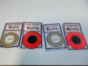 LOT OF 4 GREAT PLANES KWIK STRIPE FOR R/C MODEL AIRPLANE COVERING 1/8" WIDE - Picture 1 of 4