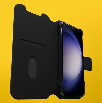 OtterBox Strada Via Folio Wallet Case for Samsung Galaxy S23 - Black - Image 1 of 4