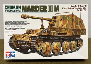 Destructor de tanques alemán Tamiya 35255 Marder III M Sd.Kfz.138 1/35 nuevo en caja abierta - Imagen 1 de 3