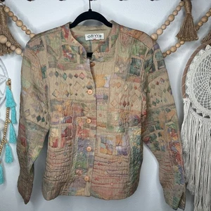 Orvis Funky bunte Teppichjacke Knopfleiste groß - Bild 1 von 4