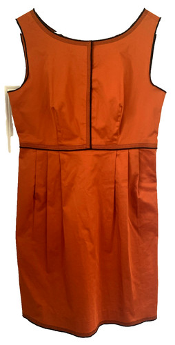 Abito tubino Moschino economico e chic US taglia 10 cotone arancione