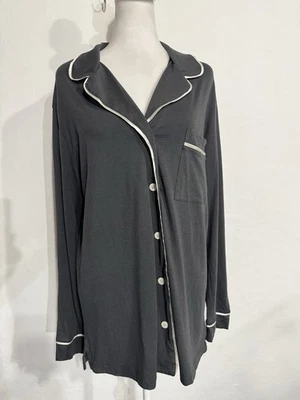 ¡Nuevo! COSABELLA Banana Republic BELLA ALGODÓN PIJAMA TOP XL Gris Foto 1 de 4
