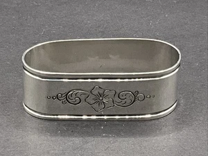 Antiker SERVIETTENRING DÄNEMARK 1932 Johannes Siggaard - 830er SILBER  „Helge“ - Bild 1 von 8