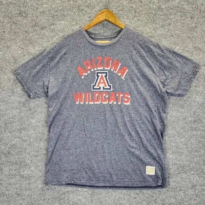 Рубашка мужская Arizona Wildcats XL серая/синяя футболка для колледжа ретро совершенно мягкая - Изображение 1 из 4