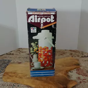 Vintage 70's Air Pot Pump Swivel Base Dispenser Hot Cold Floral Coffee Drinks - Picture 1 of 9
